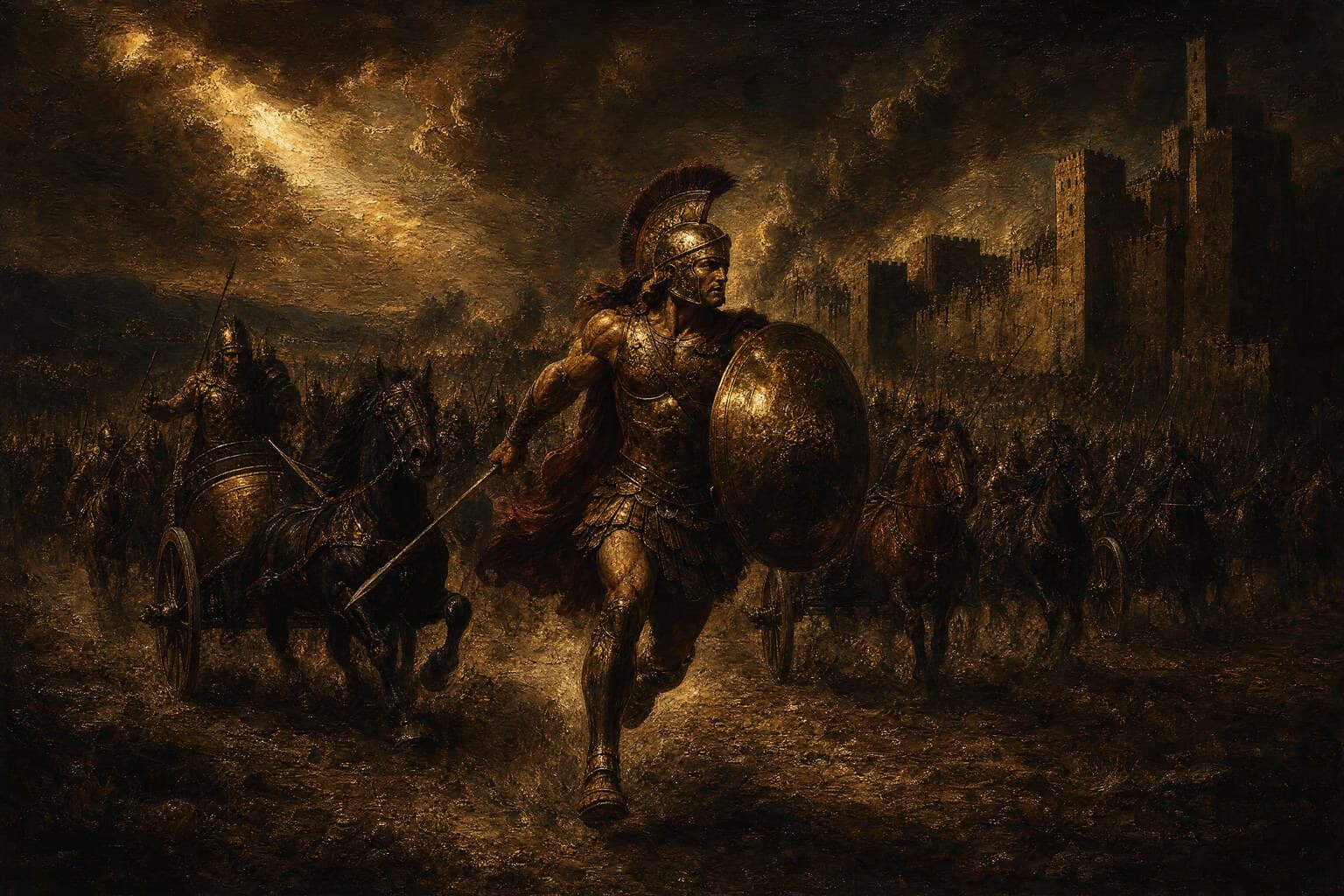 Achilles — Baroque Tenebrism — Cinematic