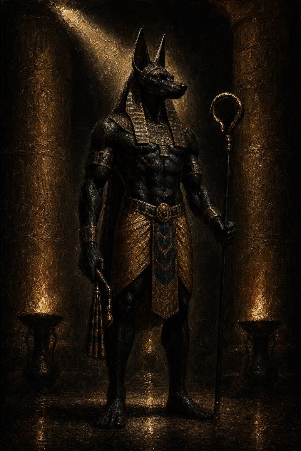 Anubis — Baroque Tenebrism — Portrait