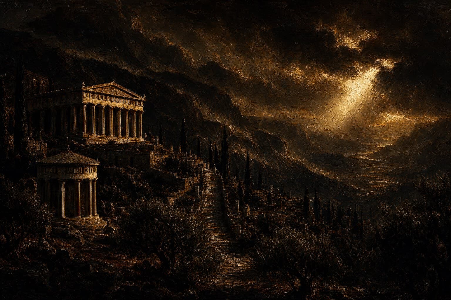 Delphi — Baroque Tenebrism — Cinematic