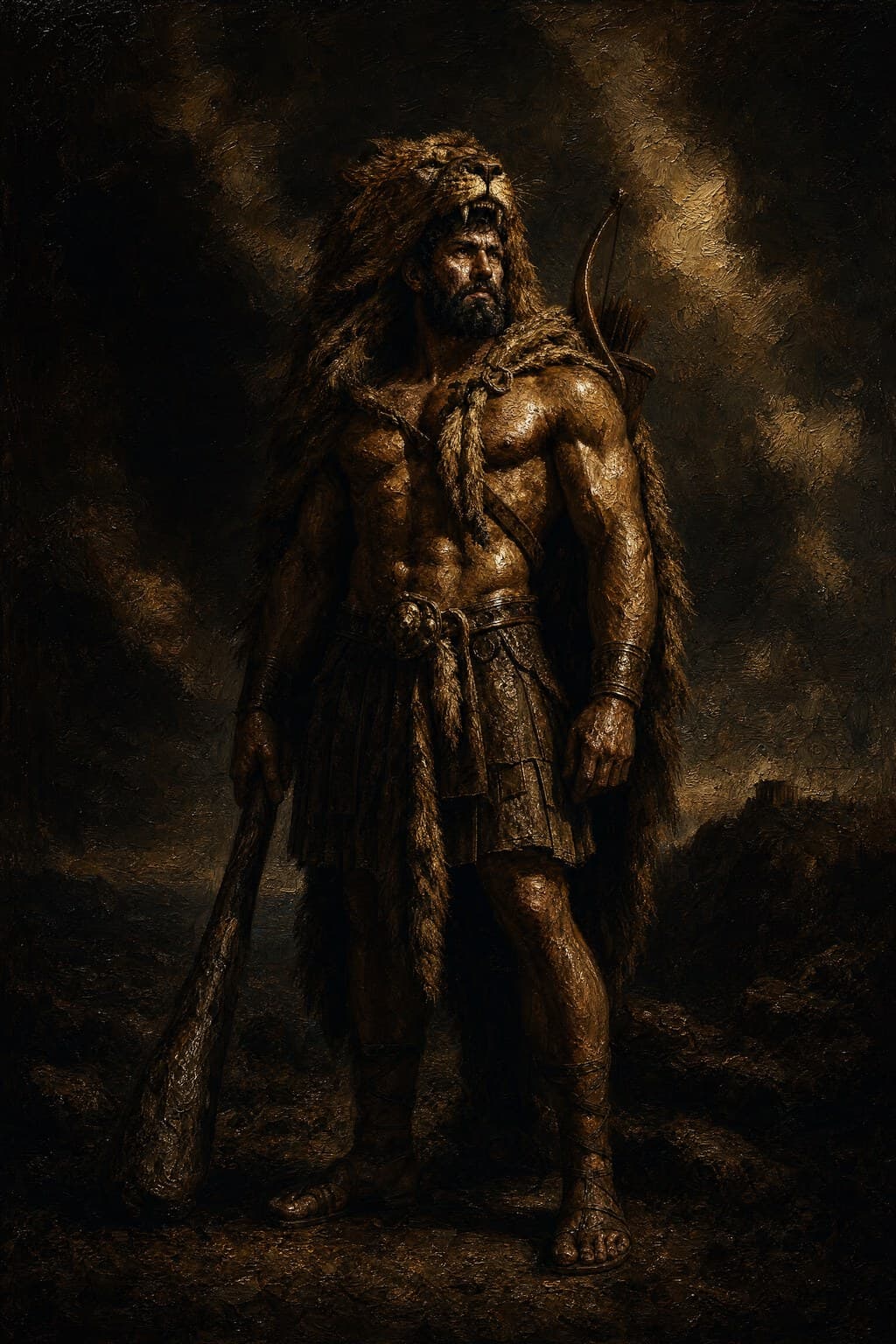 Heracles — Baroque Tenebrism — Portrait