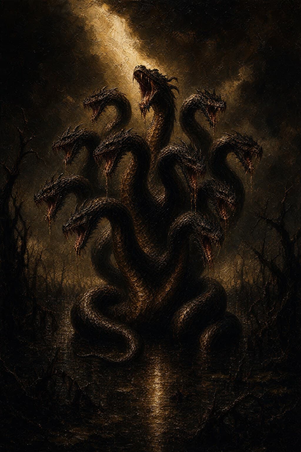 The Hydra — Baroque Tenebrism — Portrait