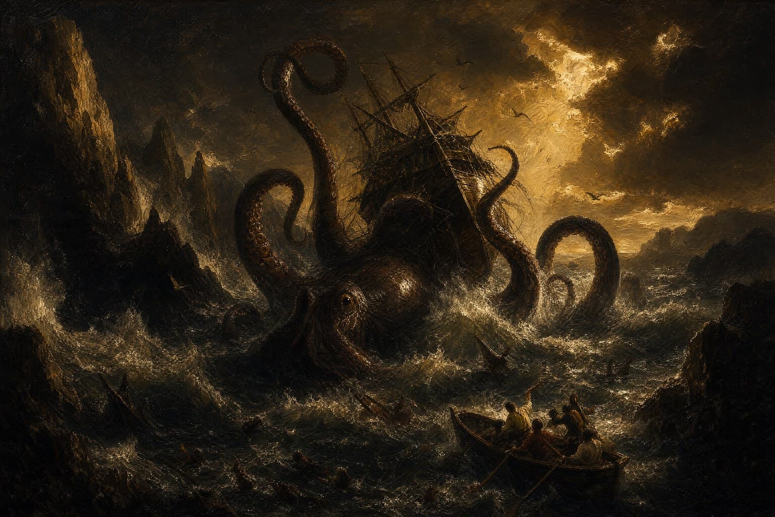 The Kraken — Baroque Tenebrism — Cinematic