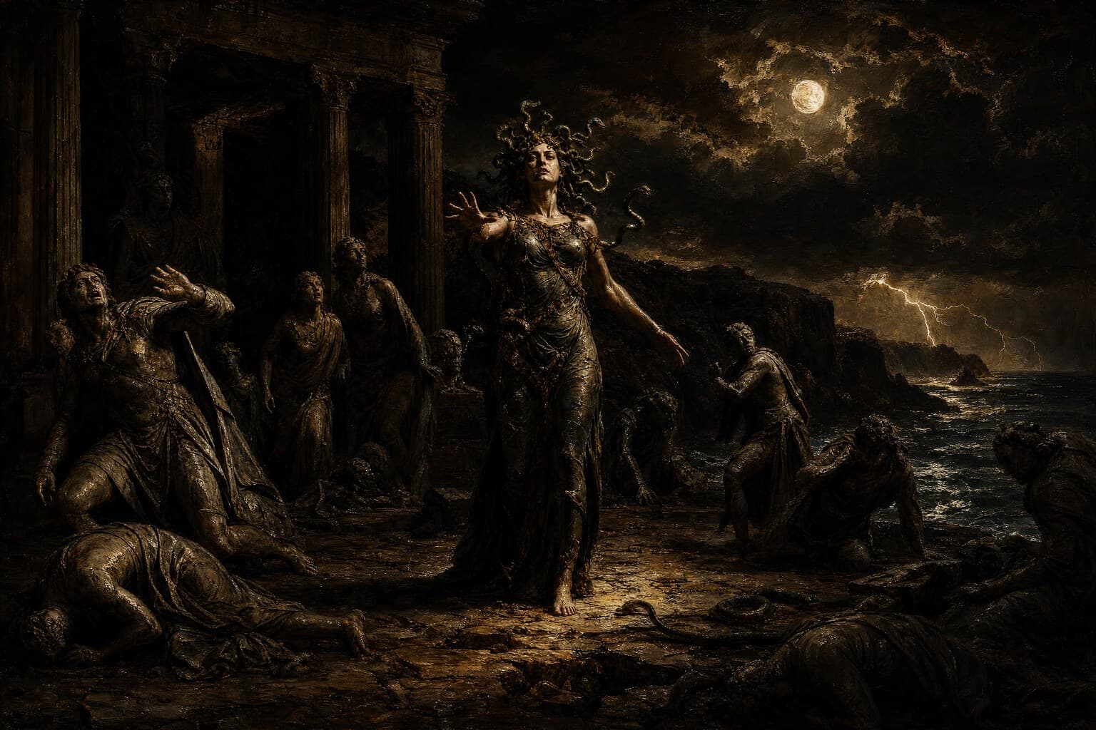 Medusa — Baroque Tenebrism — Cinematic