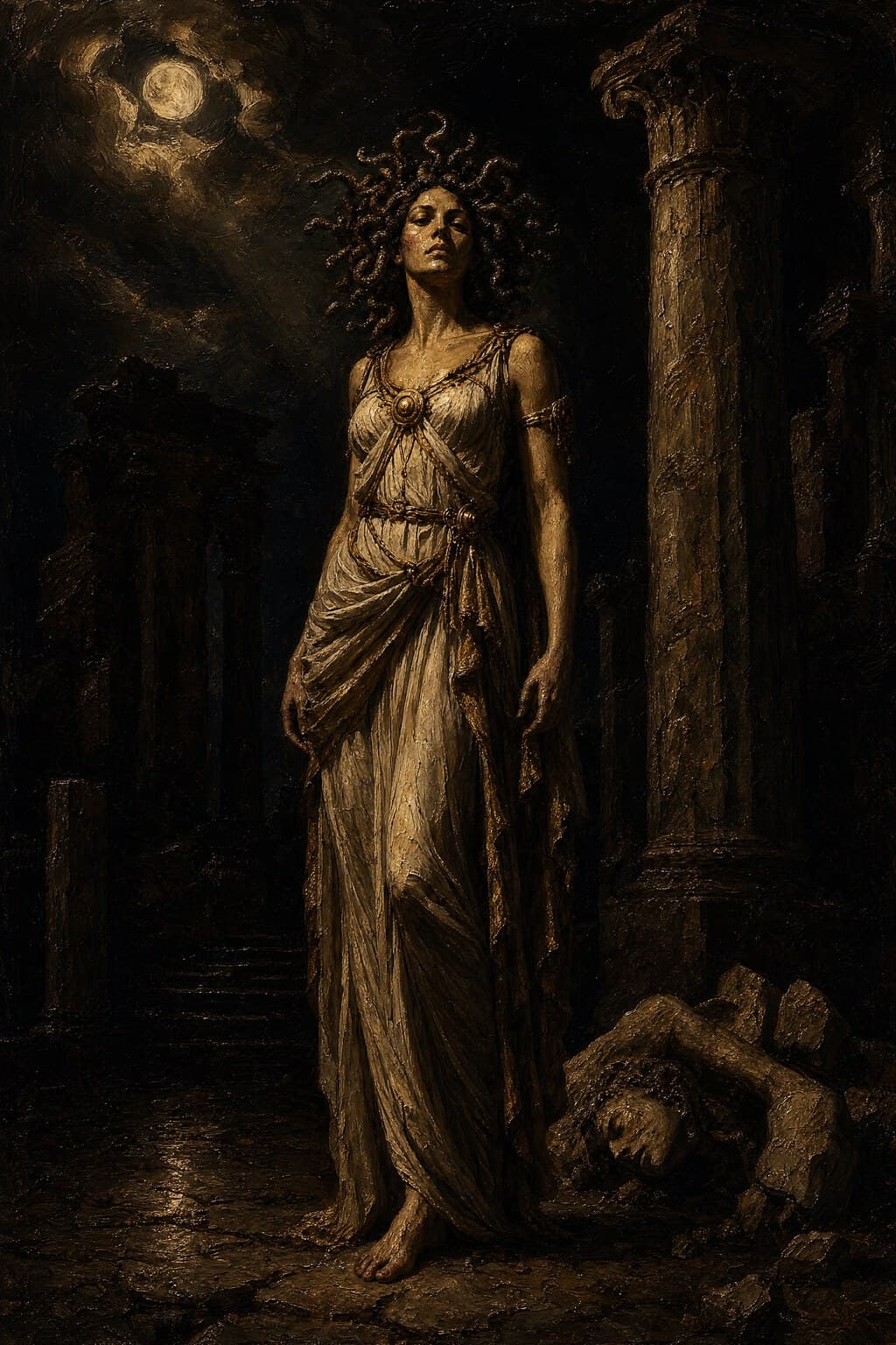 Medusa — Baroque Tenebrism — Portrait