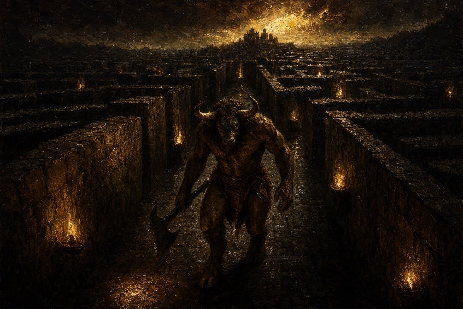 The Minotaur — Baroque Tenebrism — Cinematic