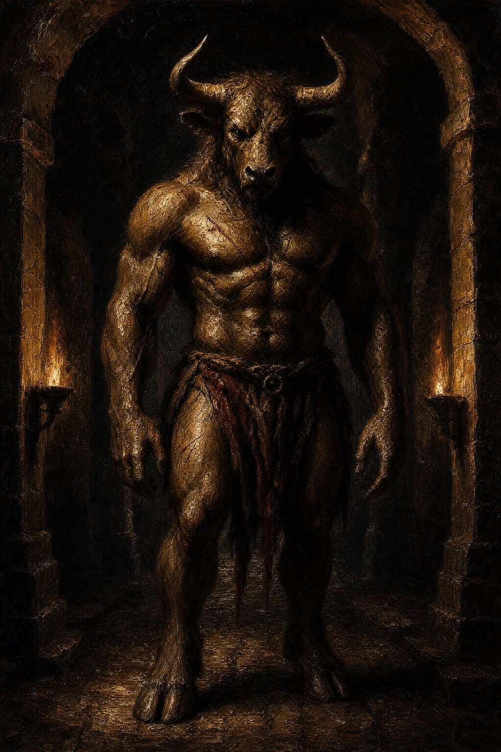 The Minotaur — Baroque Tenebrism — Portrait