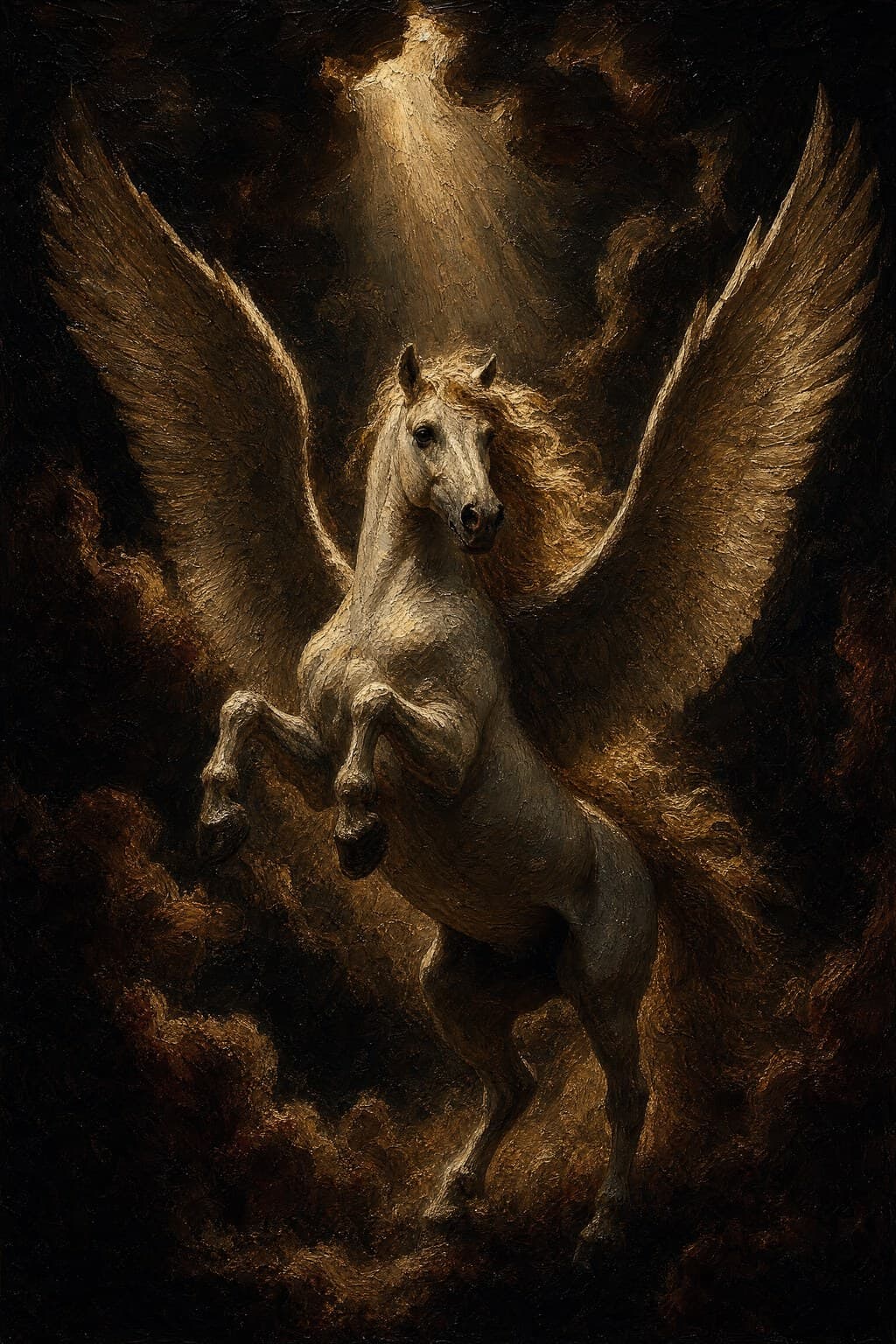 Pegasus — Baroque Tenebrism — Portrait