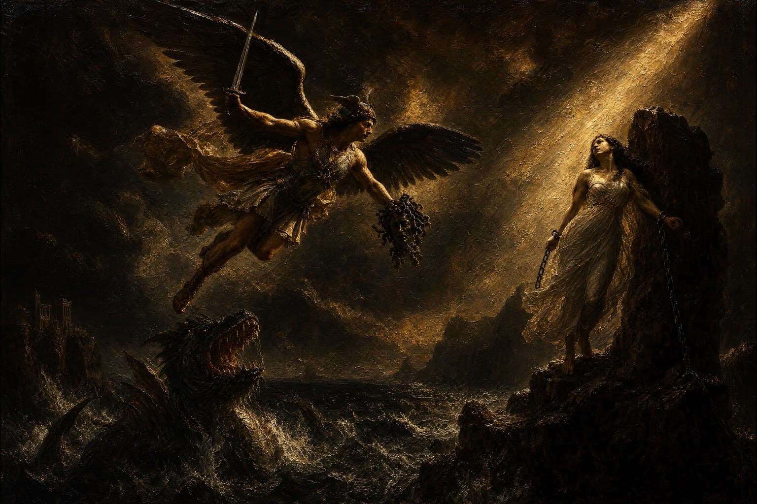 Perseus — Baroque Tenebrism — Cinematic