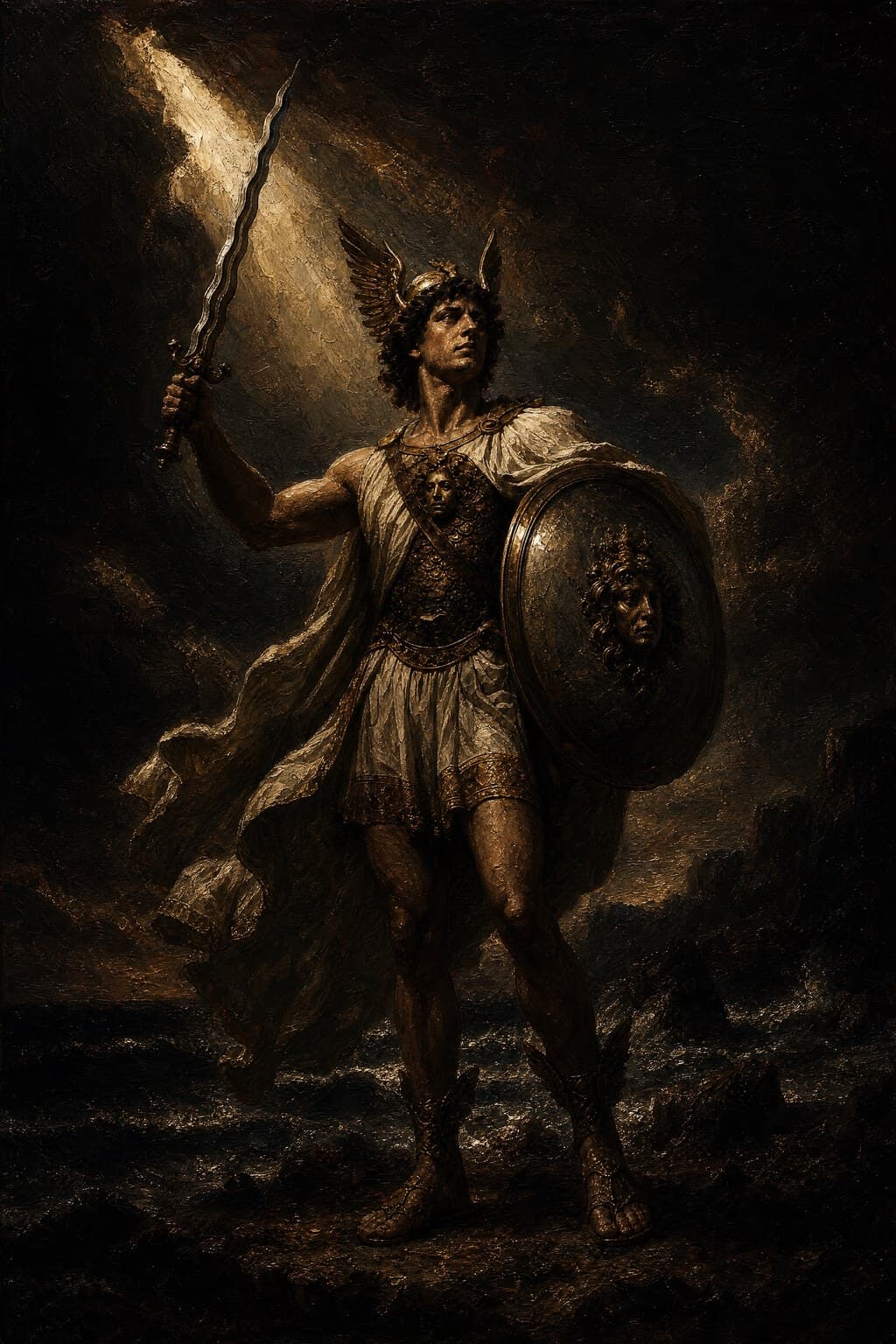 Perseus — Baroque Tenebrism — Portrait