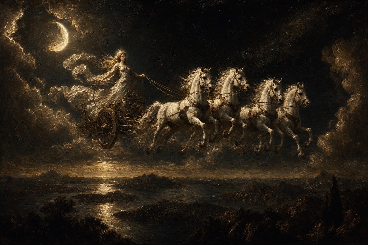 Selene — Baroque Tenebrism — Cinematic