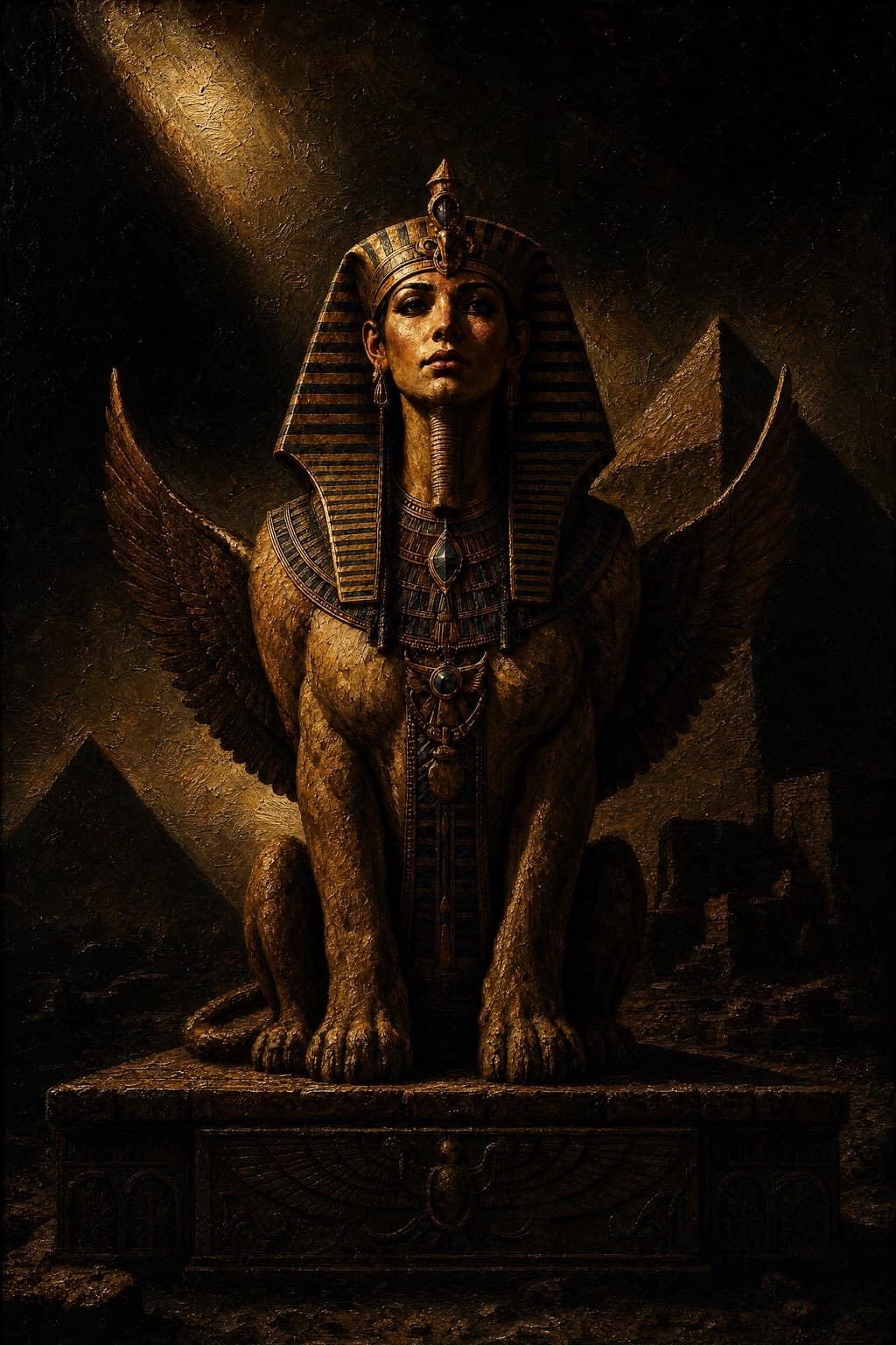 The Sphinx — Baroque Tenebrism — Portrait