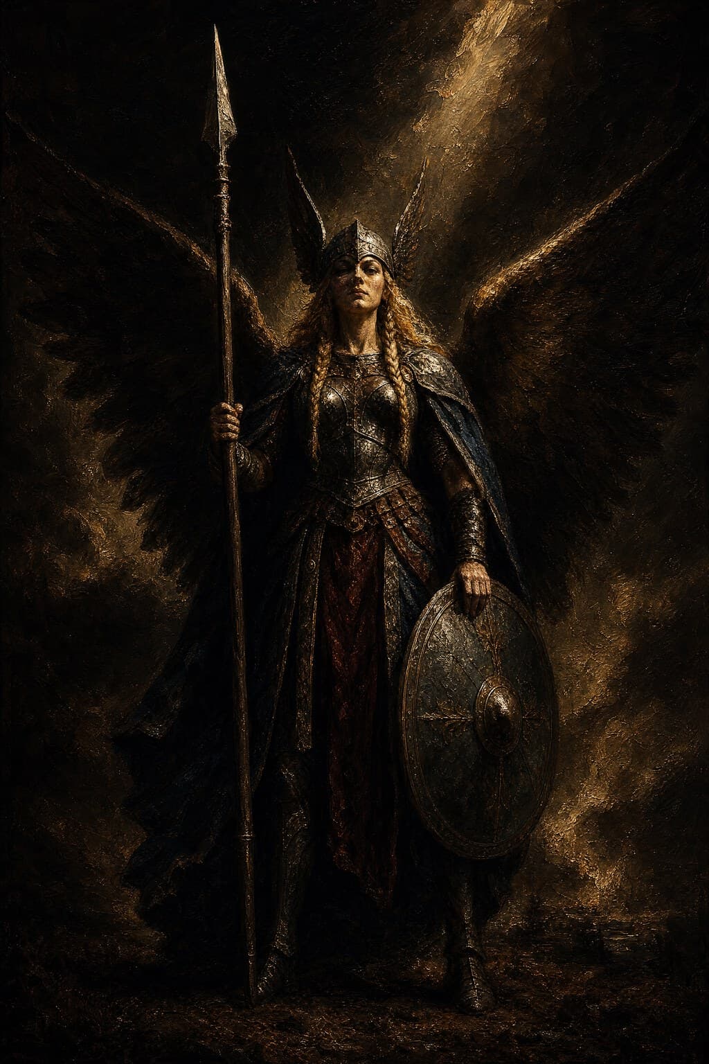 The Valkyrie — Baroque Tenebrism — Portrait