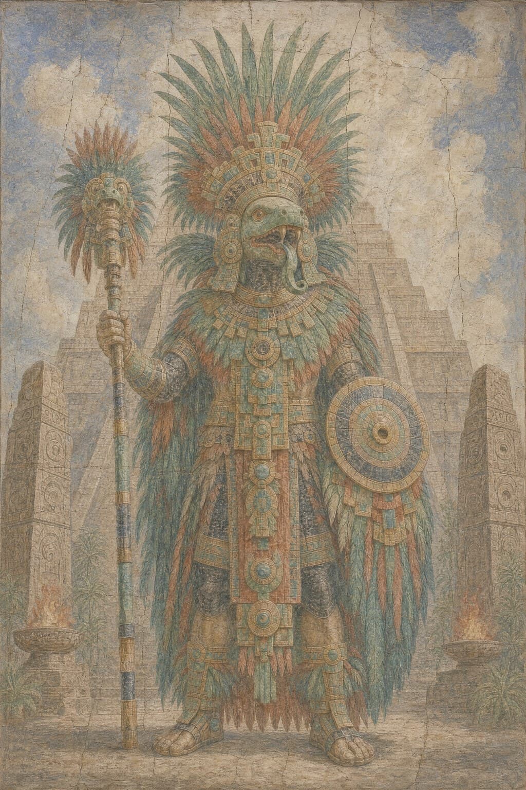 The Sun Kingdoms — Renaissance Fresco — Portrait