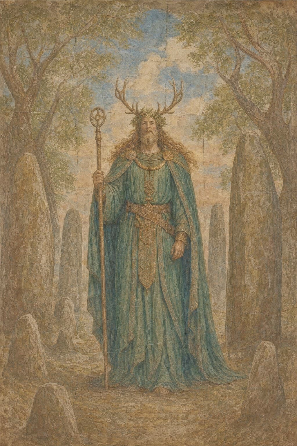The Otherworld — Renaissance Fresco — Portrait