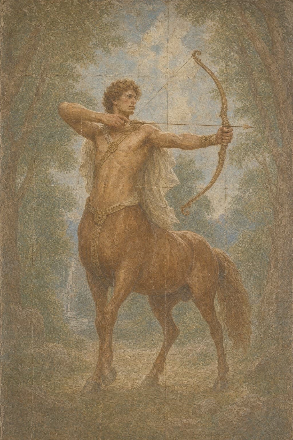 The Centaur — Renaissance Fresco — Portrait