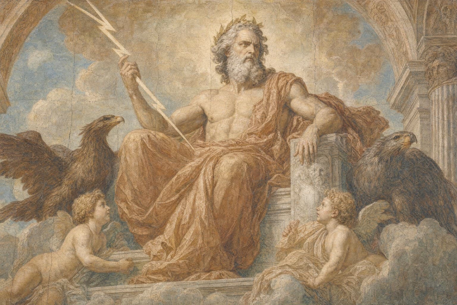 Olympus — Renaissance Fresco — Cinematic