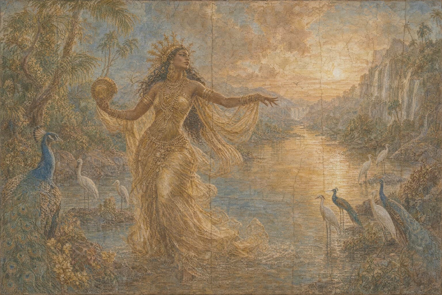 Oshun — Renaissance Fresco — Cinematic