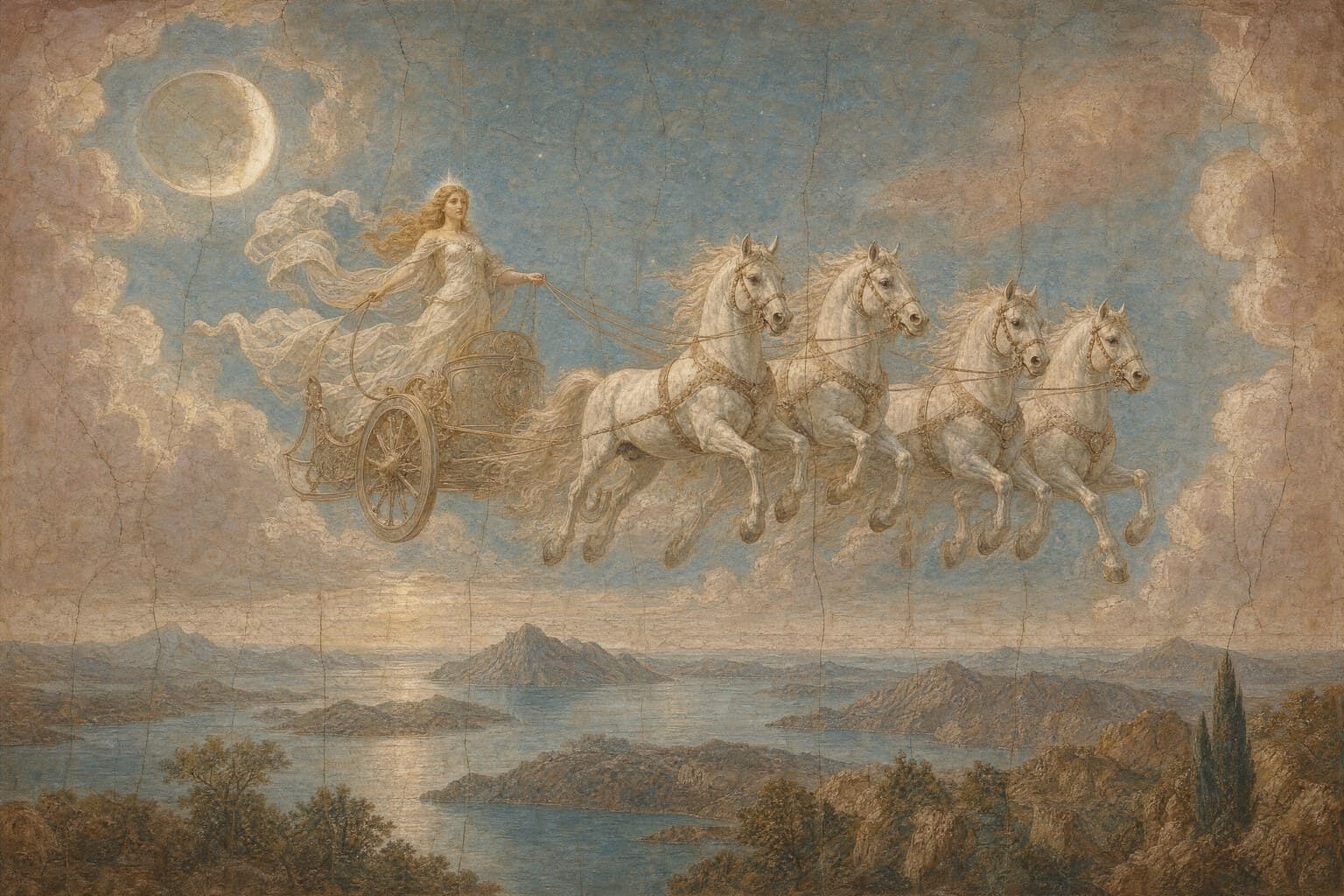 Selene — Renaissance Fresco — Cinematic