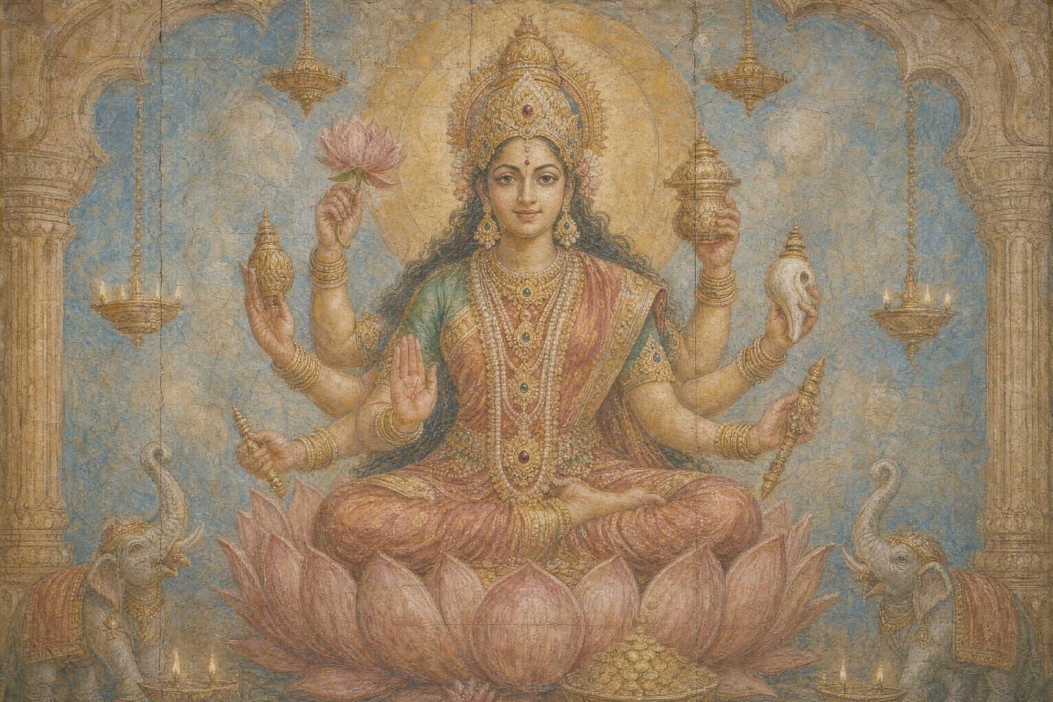The Vedas — Renaissance Fresco — Cinematic