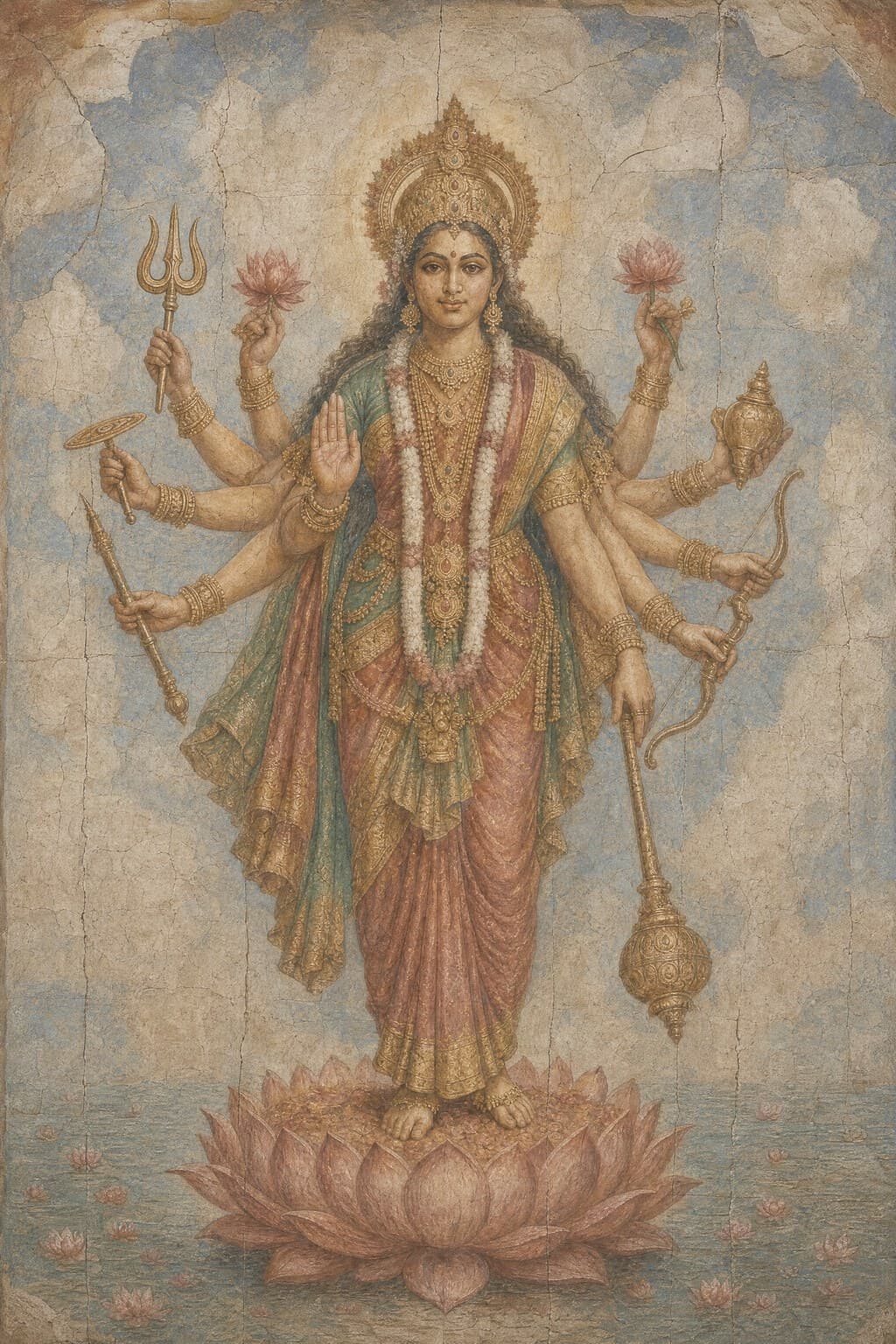 The Vedas — Renaissance Fresco — Portrait