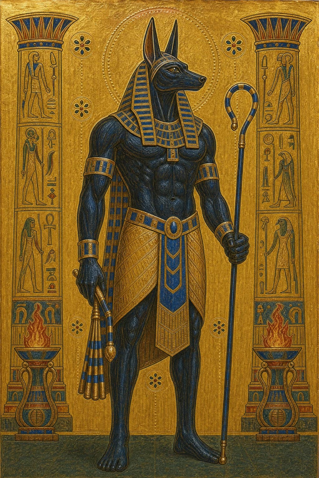 Anubis — Gilded Icon — Portrait