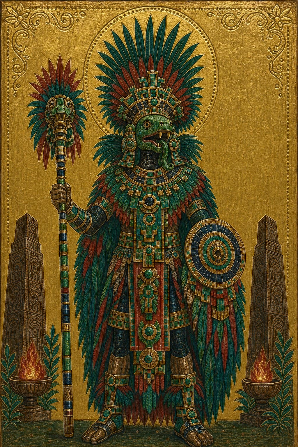 The Sun Kingdoms — Gilded Icon — Portrait