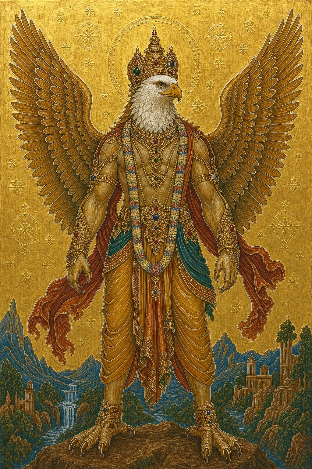 Garuda — Gilded Icon — Portrait
