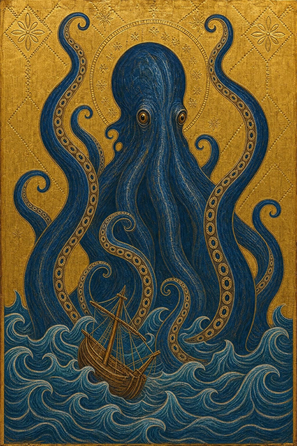 The Kraken — Gilded Icon — Portrait