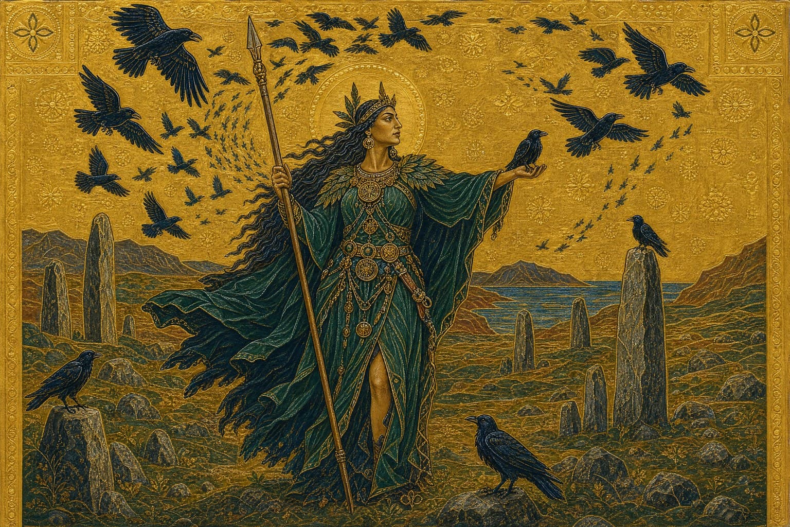 The Morrígan — Gilded Icon — Cinematic