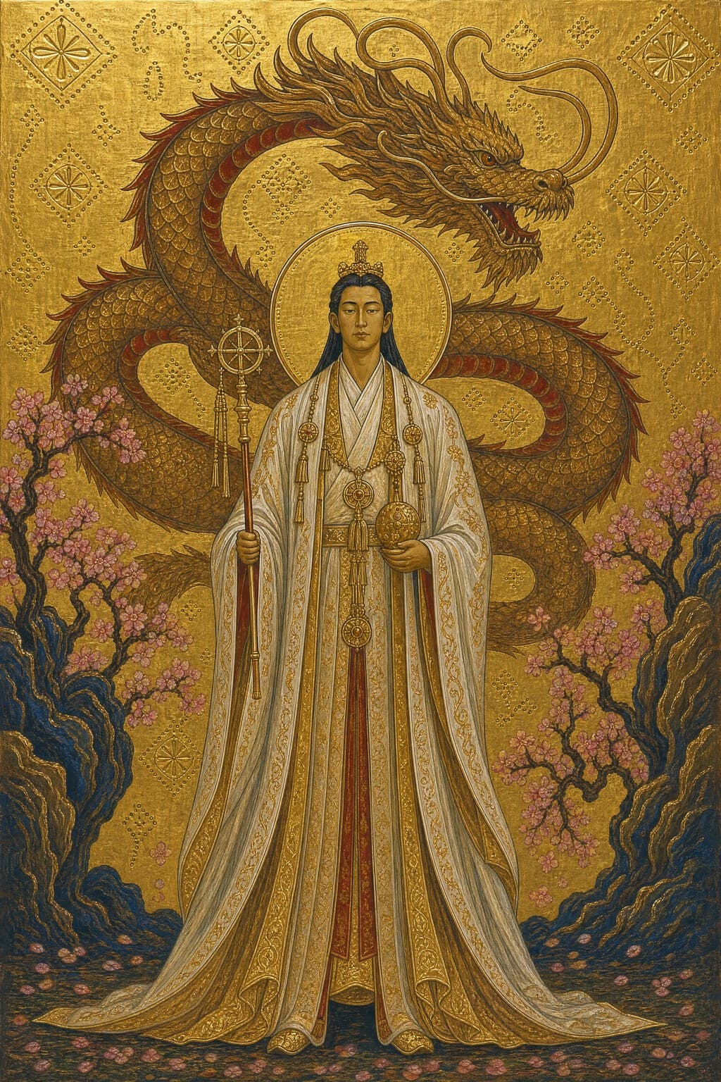 The Floating World — Gilded Icon — Portrait