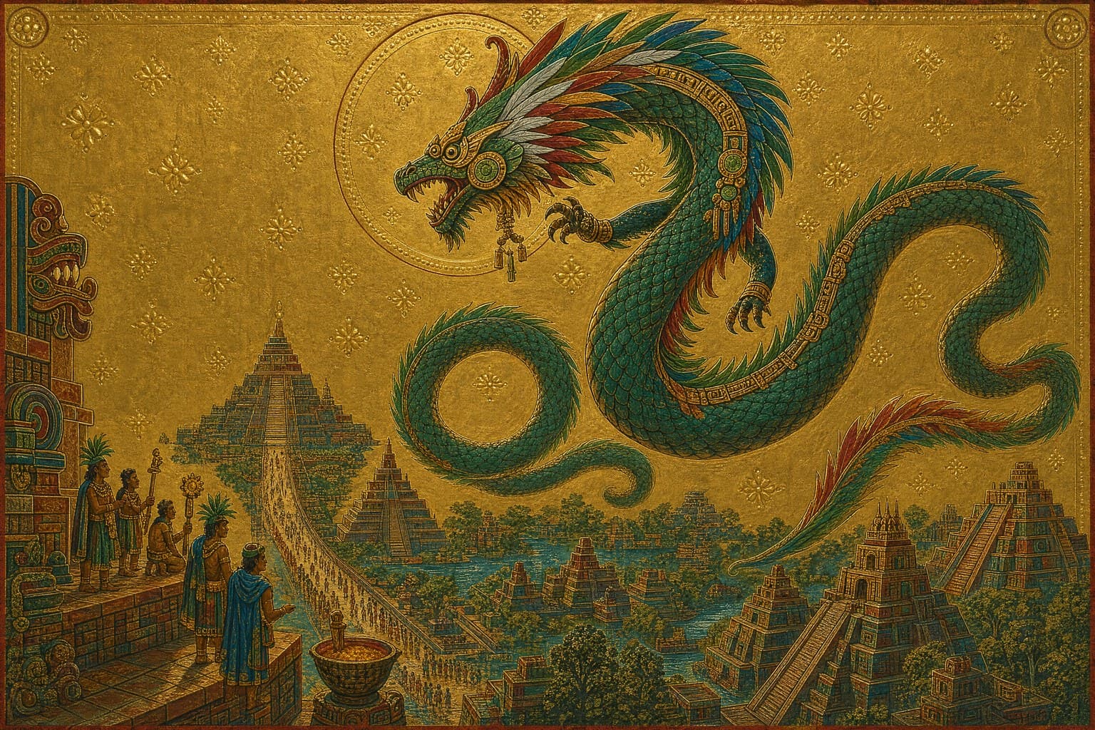 Quetzalcoatl — Gilded Icon — Cinematic