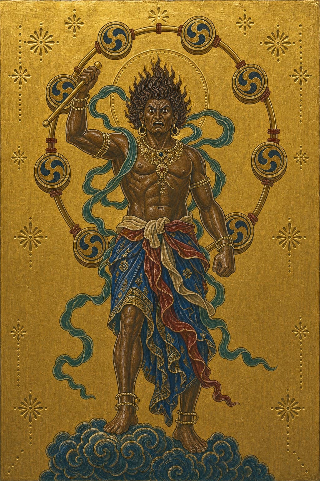 Raijin — Gilded Icon — Portrait