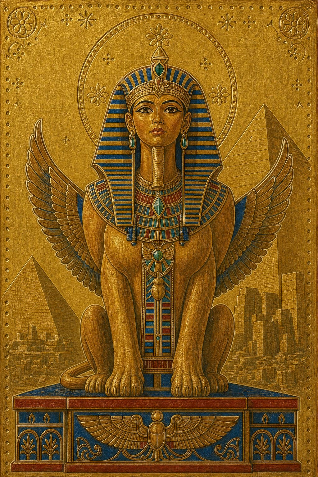 The Sphinx — Gilded Icon — Portrait