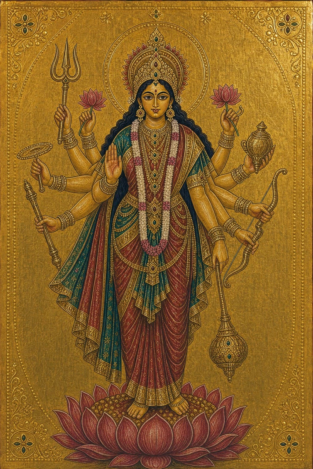The Vedas — Gilded Icon — Portrait