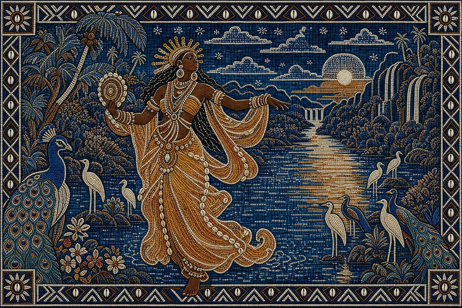 Oshun — Indigo & Beadwork — Cinematic