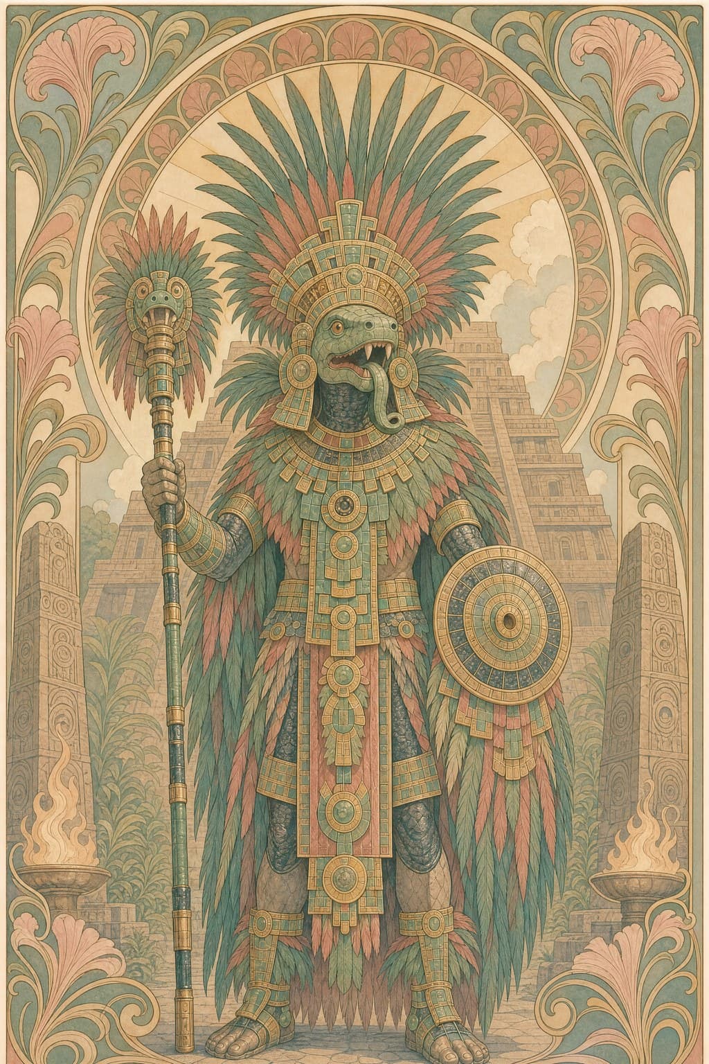 The Sun Kingdoms — Art Nouveau — Portrait