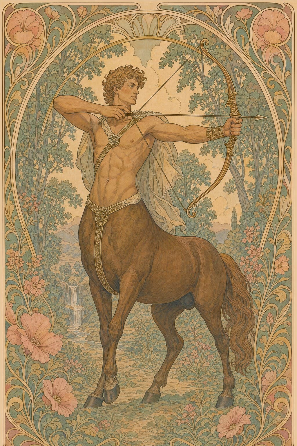 The Centaur — Art Nouveau — Portrait