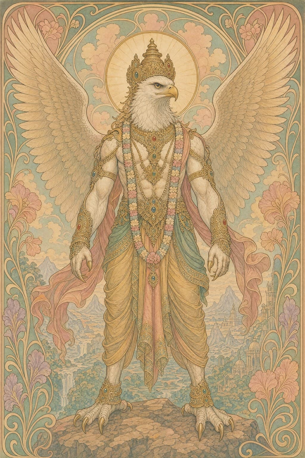 Garuda — Art Nouveau — Portrait