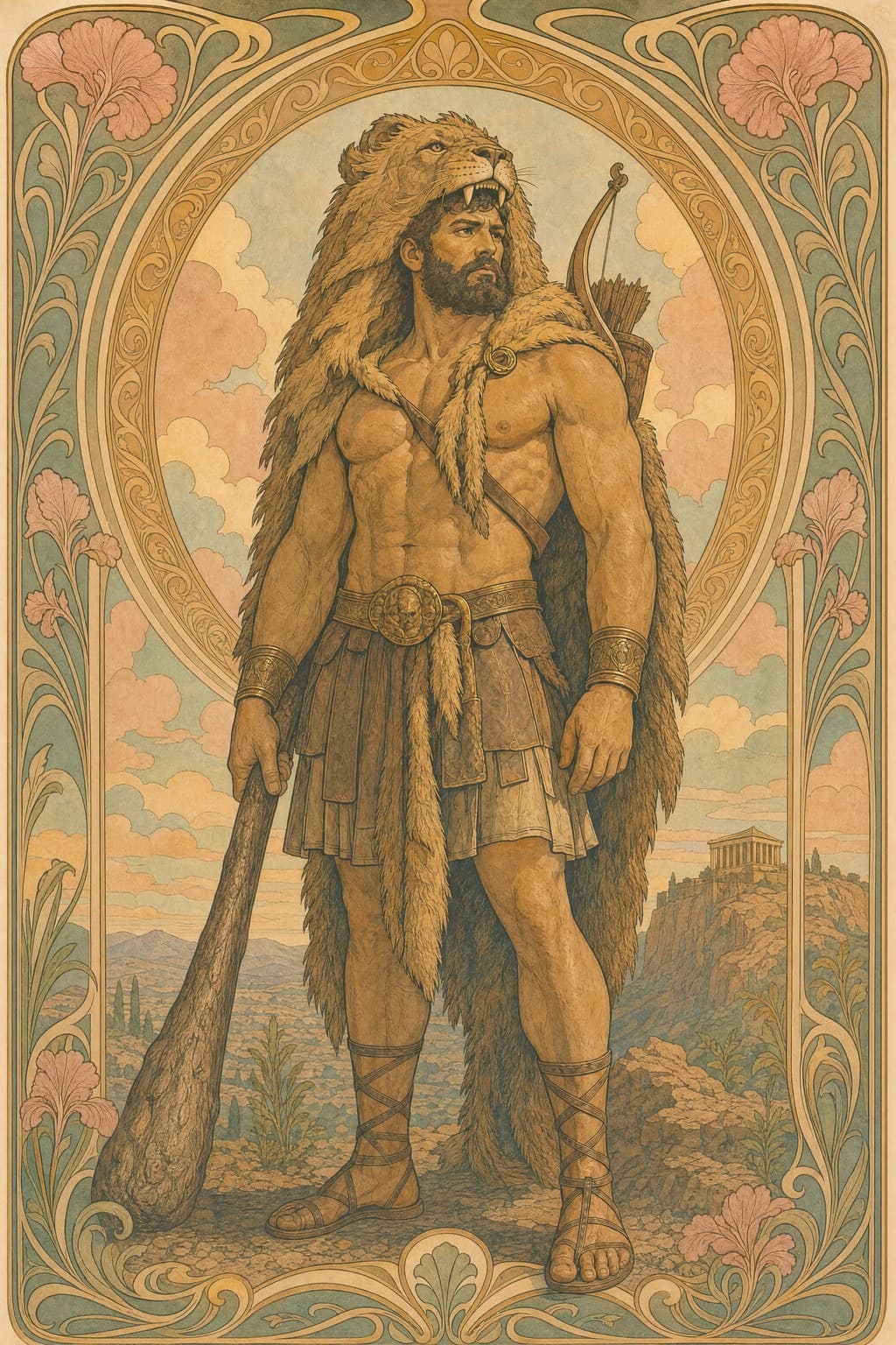 Heracles — Art Nouveau — Portrait