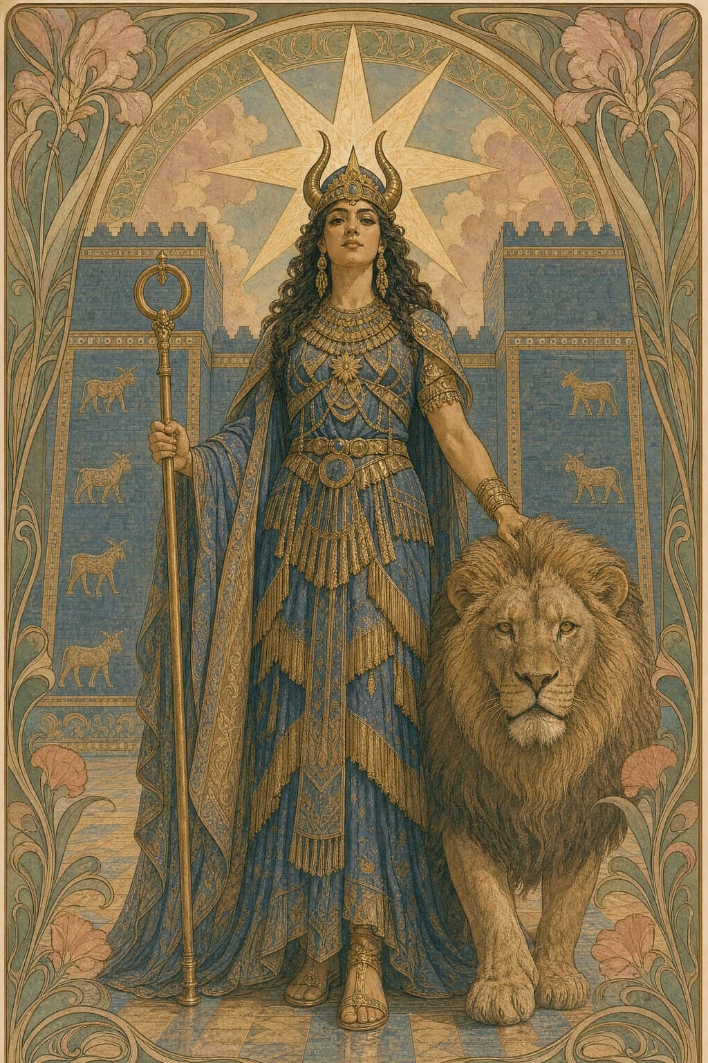 Inanna — Art Nouveau — Portrait