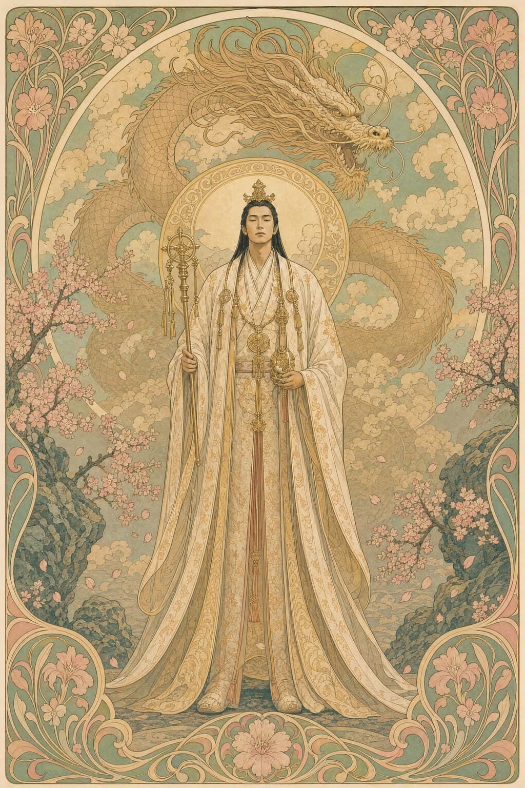 The Floating World — Art Nouveau — Portrait