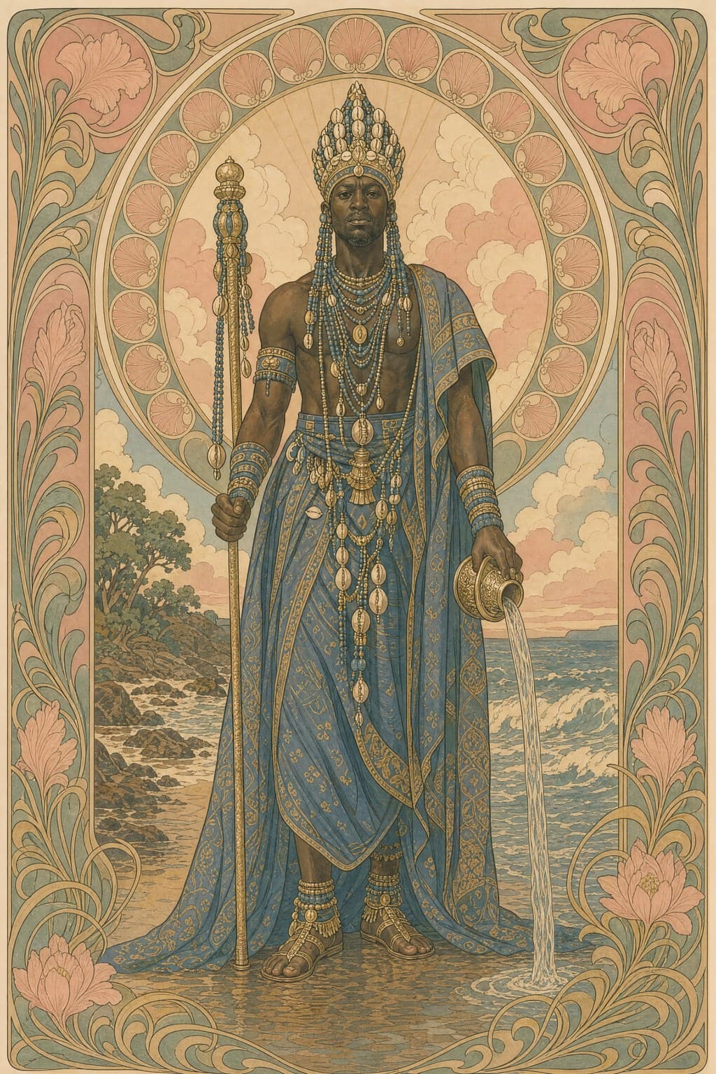 The River Crown — Art Nouveau — Portrait