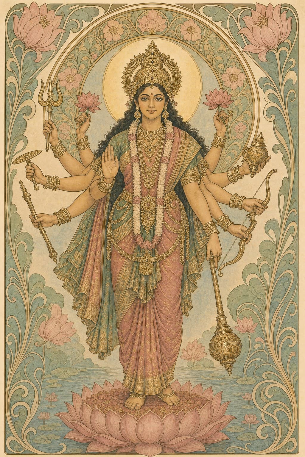 The Vedas — Art Nouveau — Portrait