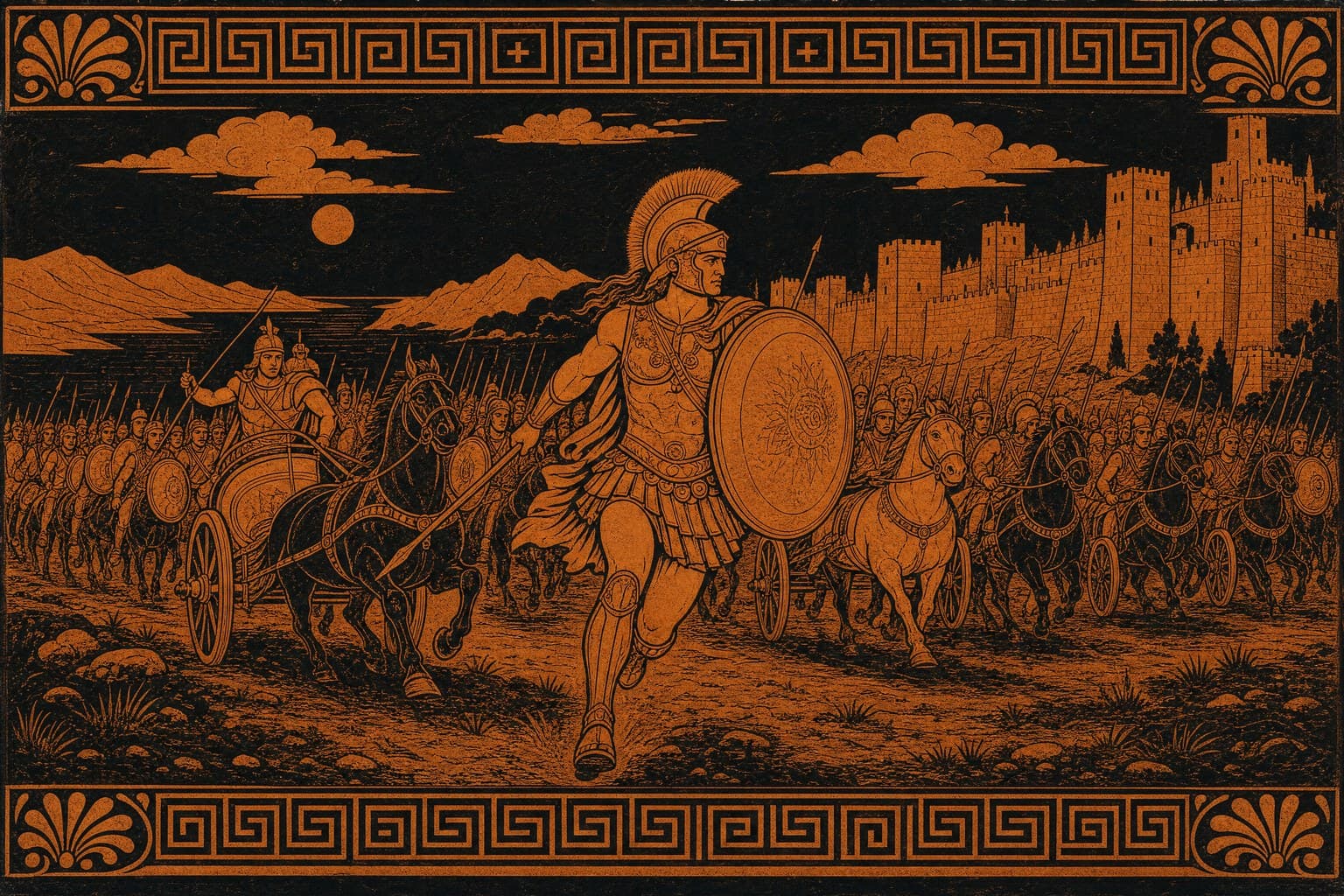 Achilles — Attic Red-Figure — Cinematic
