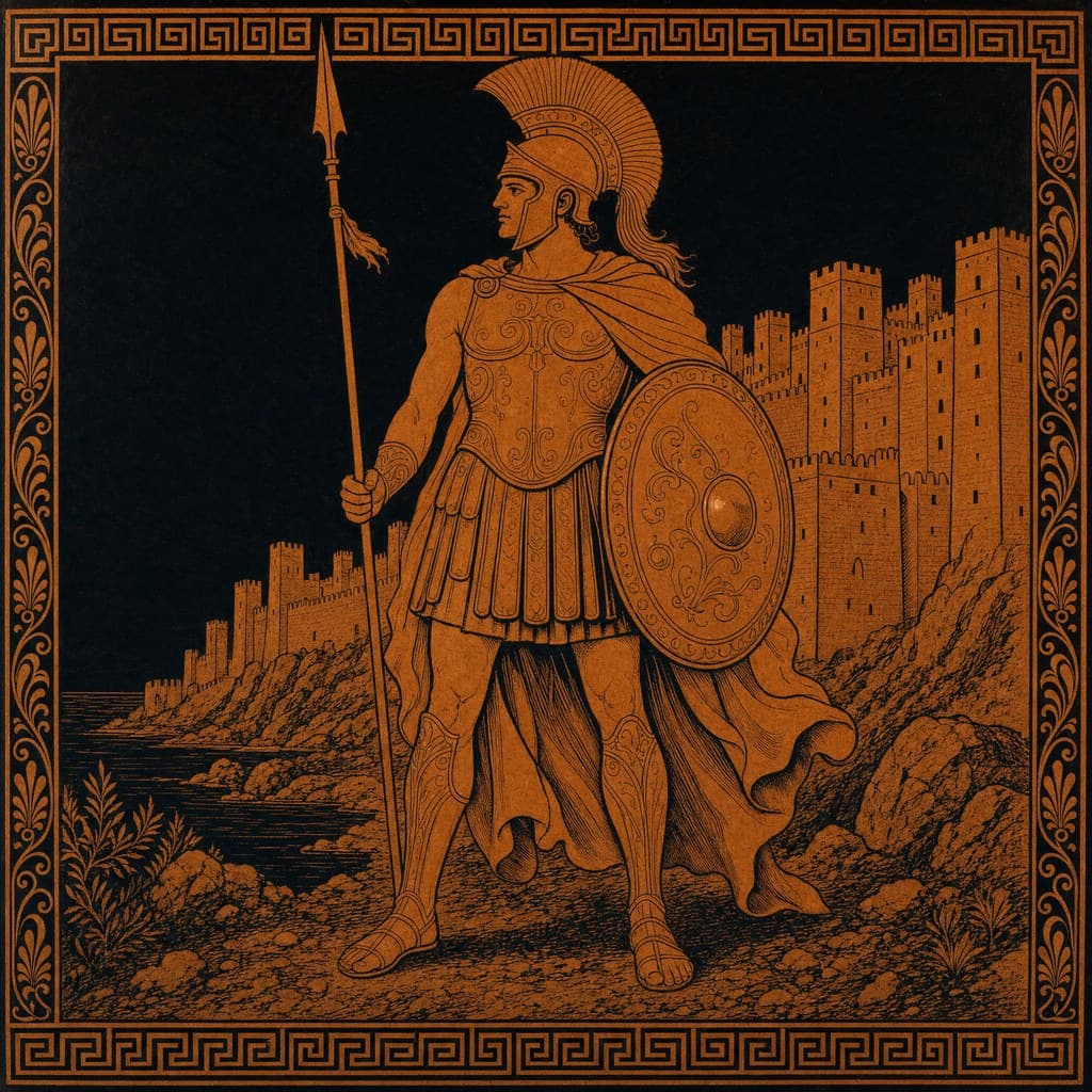 Achilles — Attic Red-Figure — Square