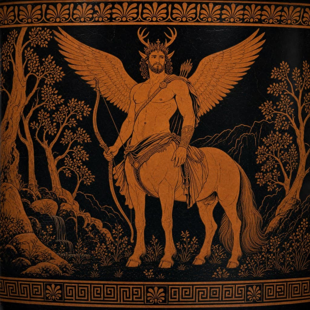 The Centaur — Attic Red-Figure — Square
