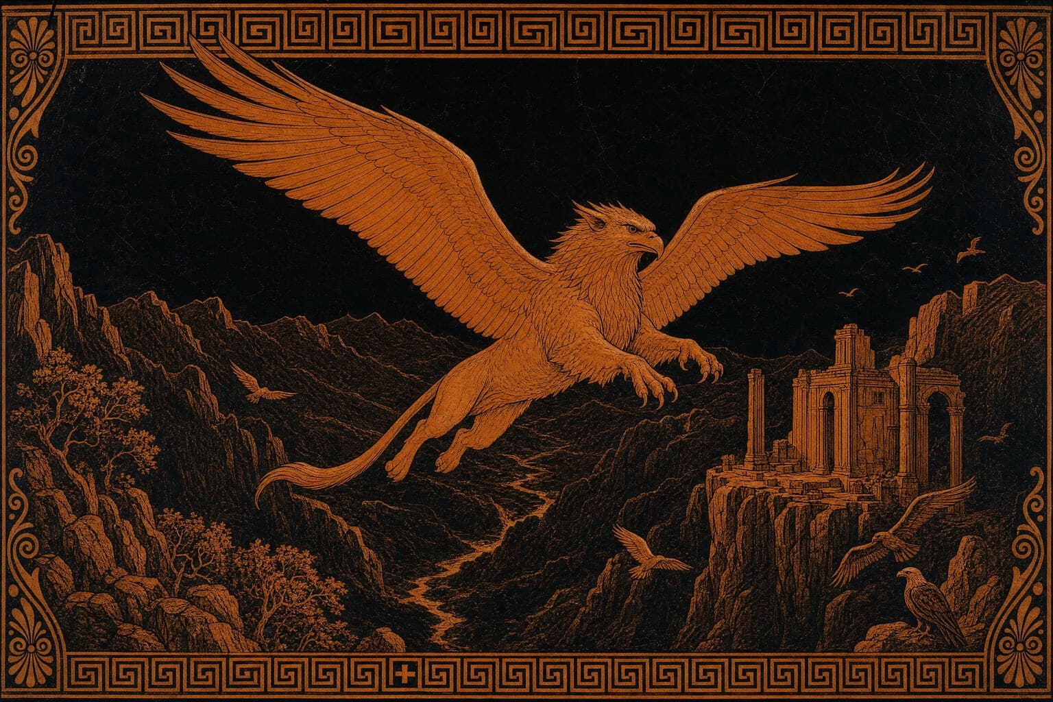The Griffin — Attic Red-Figure — Cinematic