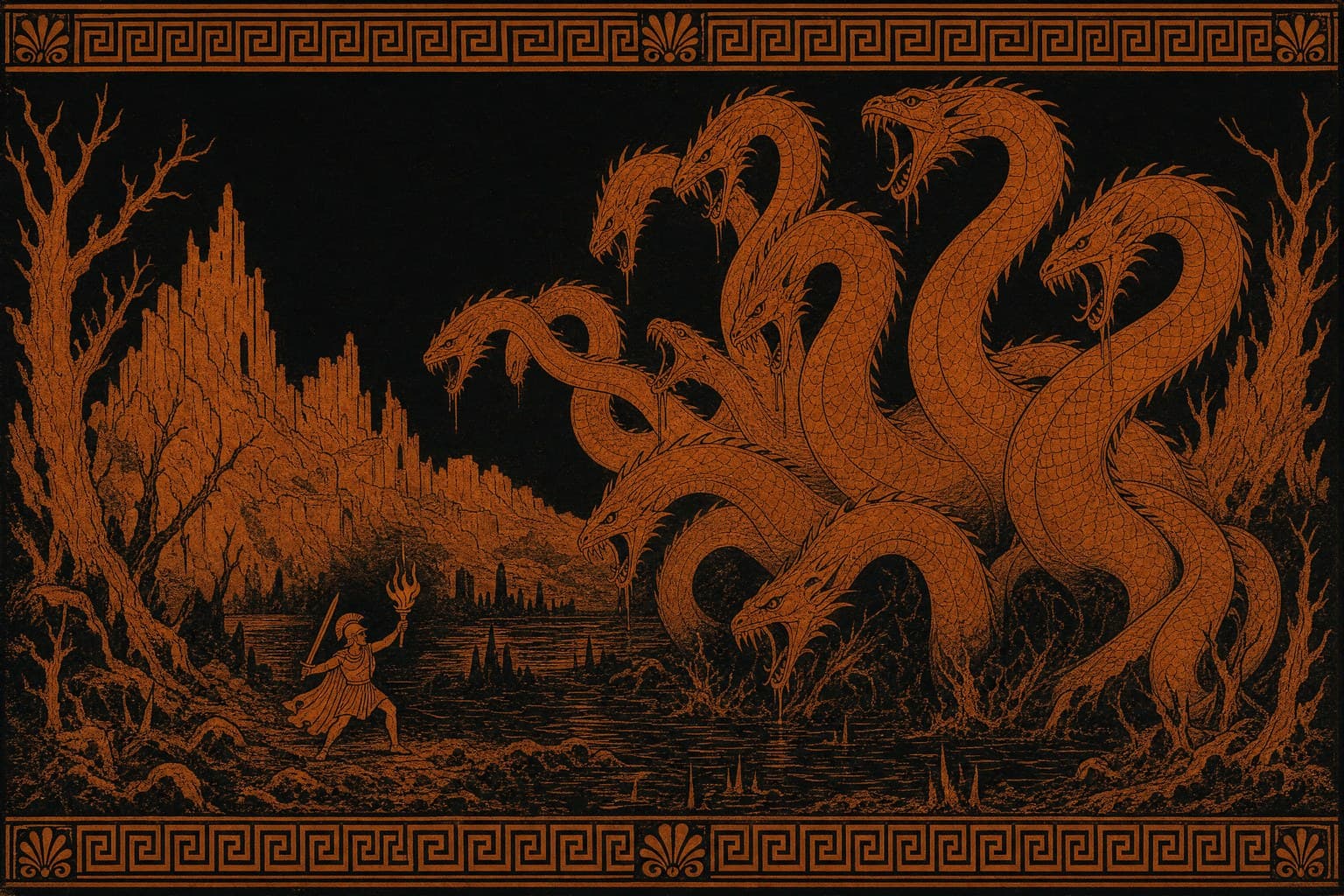 The Hydra — Attic Red-Figure — Cinematic