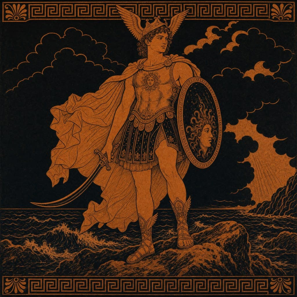 Perseus — Attic Red-Figure — Square