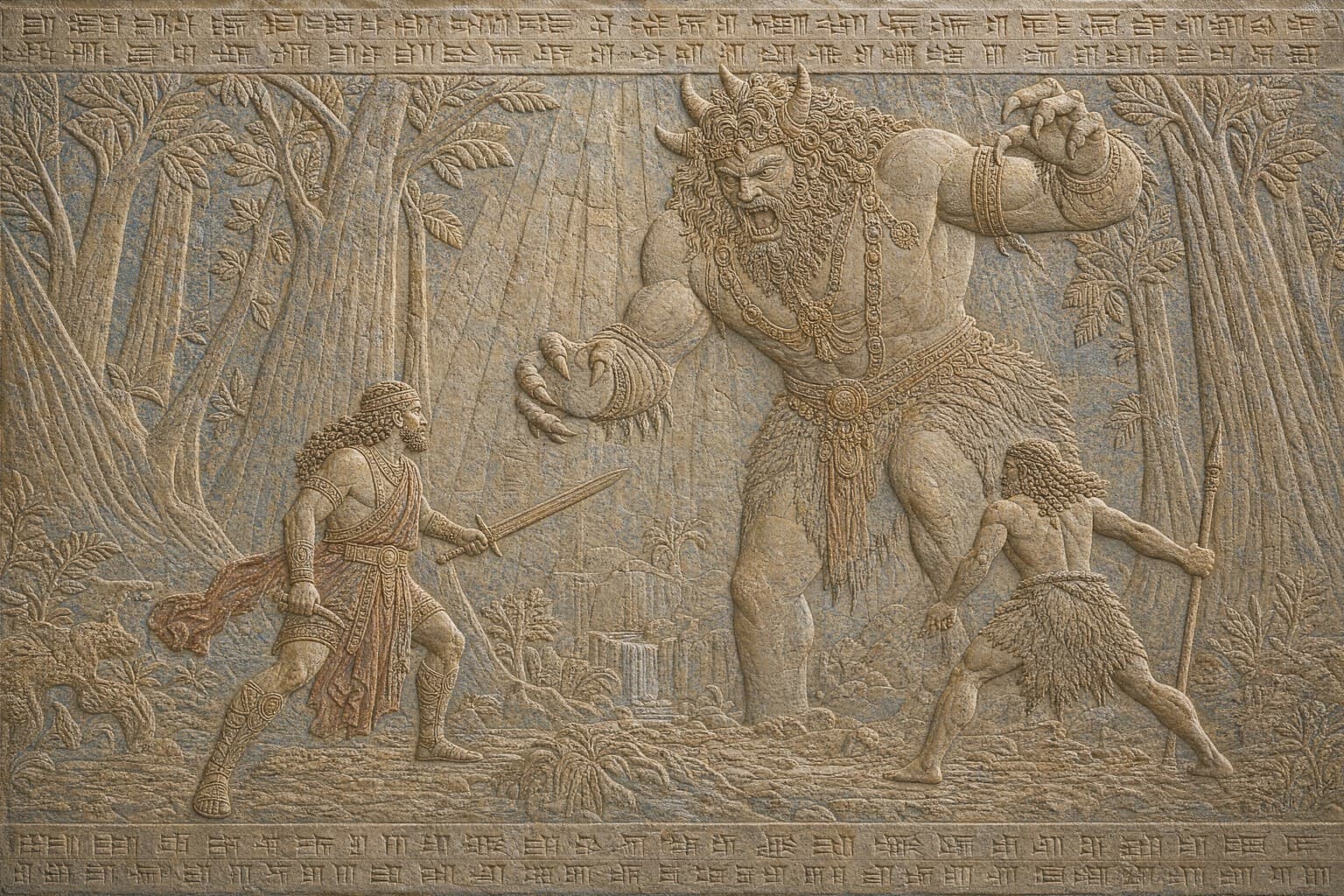 Gilgamesh — Palace Relief — Cinematic